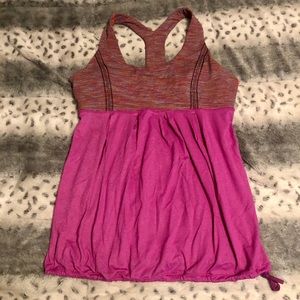 Multi colored racerback Lululemon tank